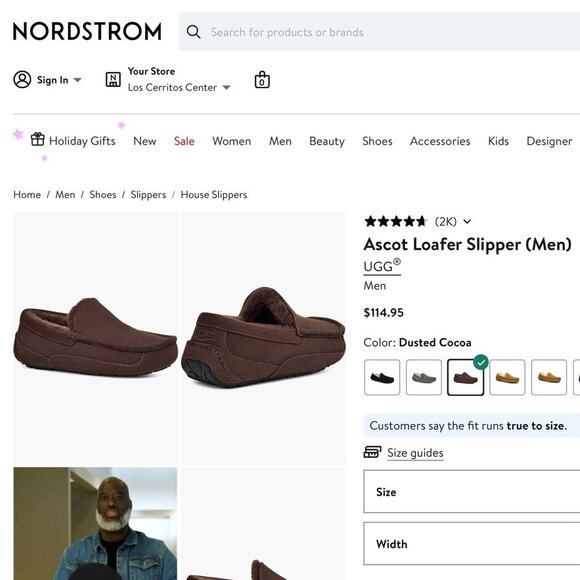 Worn Once UGG Slippers Ascot Brown Suede Shearling Moccasin Slip On Men’s Size 9 main image 9